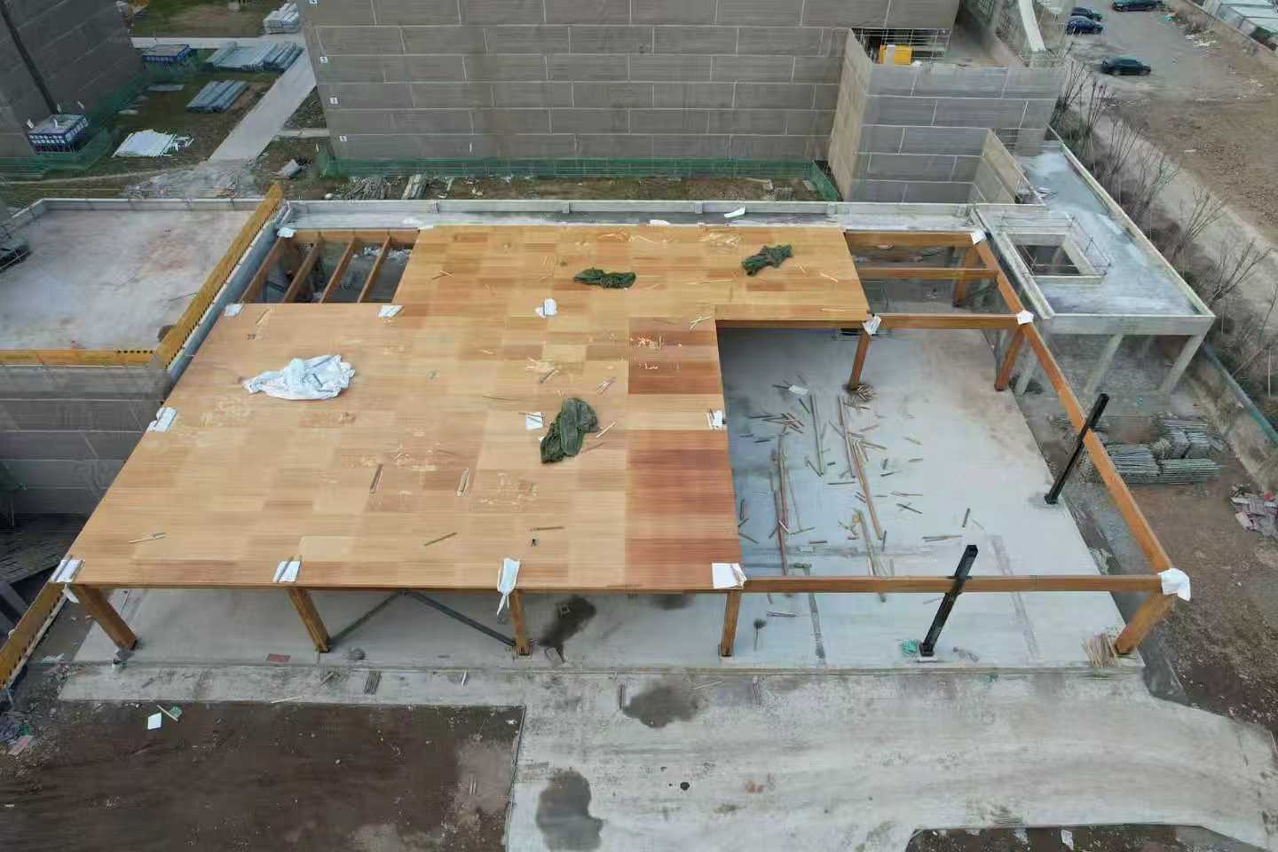 CLBT floor slab assembly